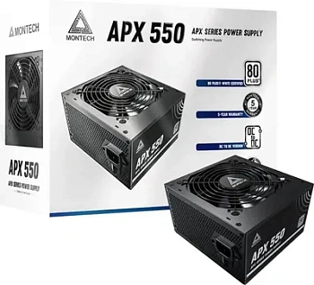 Блок питания Montech  550W, APX 550W, Черный (APX 550W)