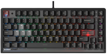 Клавиатура игровая Bloody LK70, Ash Black (LK70 Ash Black)