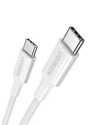 Кабель UGREEN USB C - USB C, 480Mbps, 3A, QC4.0/PD3.0, 60W, 1m, L501 (35254) 