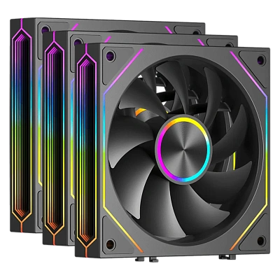Вентилятор для корпуса PCCooler F3 X120 ARGB BK Black (F3 X120 ARGB BK 3IN1)