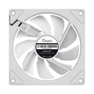 Вентилятор для корпуса Ocypus Gamma F12 WH ARGB REVERSE BLADE Белый (Gamma-F12-WH1AM01X-GL)