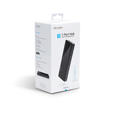 Хаб USB TP-Link UH720 7-портовый концентратор USB 3.0 с 2 заряжающими портами (UH720)