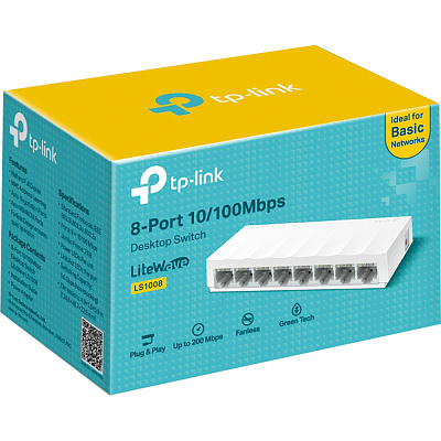 Коммутатор  8-портовый Tp-Link LS1008 LiteWave  (LS1008(UN))