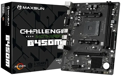 Материнская плата MaxSun Challenger B450M (MS-Challenger B450M)