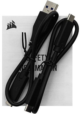 Внешний SSD USB Corsair SSD Portable 1 TB, Type-C (CSSD-EX100U1TB)
