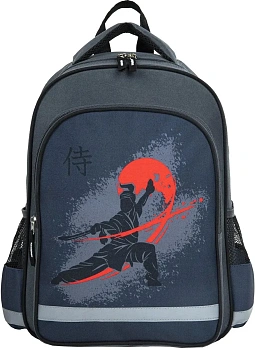 Рюкзак ПИФАГОР Samurai, Grey-Black (270662)