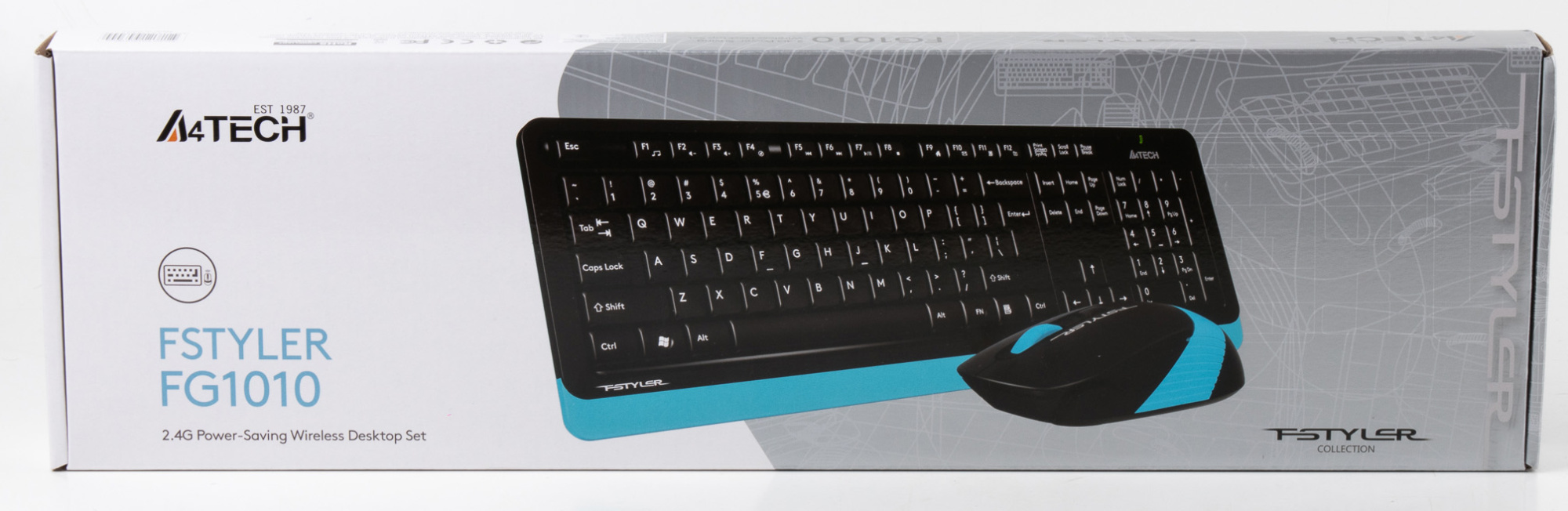 Клавиатура+ мышь A4Tech Fstyler FG1010, Blue (FG1010 (BLUE))