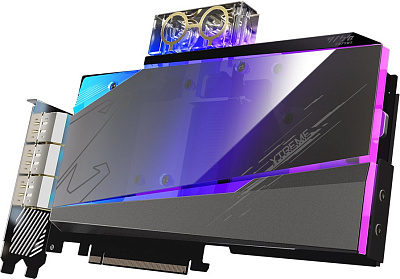 Видеокарта Gigabyte AORUS GeForce RTX 3080 XTREME WATERFORCE WB 10G  (GV-N3080AORUSX WB-10GD)