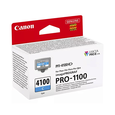 Чернильный картридж Canon PFI-4100 Cyan (6778C001AA)