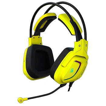 Гарнитура A4Tech Bloody G575, 2m,USB,LED,Punk Yellow (G575/PUNK YELLOW)