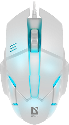 Мышь проводная Defender Host MB-982 7цветов,1000 dpi,белый (52983)