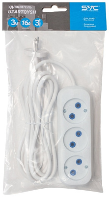 Удлинитель SVC XP3S-30M, 3м, White (XP3S-30M)