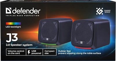 Компактная акустика 2.0 Defender J3 черный (65963)