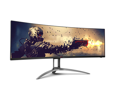 Профессиональный изогнутый игровой монитор 49" AOC (AG493UCX)