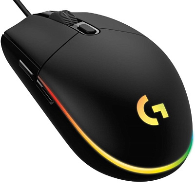 Мышь игровая Logitech G102 LIGHTSYNC BLACK 8000dpi/USB/2М/RGB (910-005823)