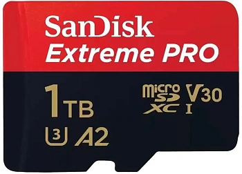 Карта памяти Sandisk Extreme PRO microSDXC 1TB + SD Adapter (SDSQXCD-1T00-GN6MA)
