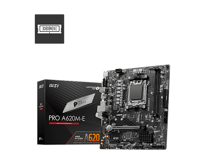 Материнская плата MSI PRO A620M-E, AM5, 2xDDR5, mATX (PRO A620M-E)