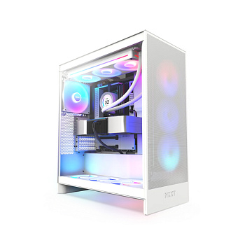 Компьютерный корпус NZXT H7 Flow RGB White (CM-H72FW-R1)