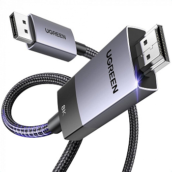 Кабель Ugreen DP115 80395 DP Male To HDMI 8K Cable 1m (80395)