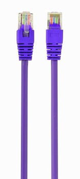Патч-корд UTP Cablexpert PP12-2M/V кат.5e, 2м, литой, многожильный (фиолетовый) (PP12-2M/V)