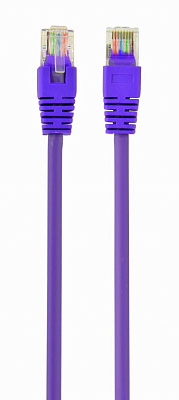Патч-корд UTP Cablexpert PP12-2M/V кат.5e, 2м, литой, многожильный (фиолетовый) (PP12-2M/V)