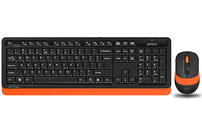 Клавиатура+мышь беспроводная A4tech Fstyler (FG1010-ORANGE Fstyler)