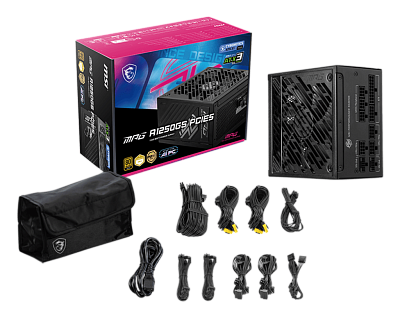 Блок питания MSI MPG A1250GS PCIE5, 1250W (MPG A1250GS PCIE5)