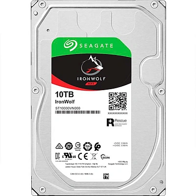 Жесткий диск для NAS систем 10Tb HDD Seagate IronWolf SATA 6Gbit/s 3.5" 7200 rpm 256Mb ST10000VN000 (ST10000VN000)