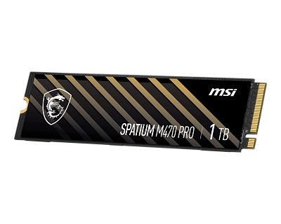 Твердотельный накопитель SSD MSI SPATIUM M470 PRO PCIe 4.0 NVMe M.2 1TB (S78-440L0J0-P83)