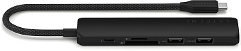 Картридер / USB-хаб Satechi 6-in-1 USB-C Slim Multiport Adapter - Black (ST-P6SK)