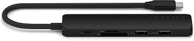 Картридер / USB-хаб Satechi 6-in-1 USB-C Slim Multiport Adapter - Black (ST-P6SK)