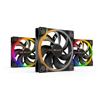 Вентилятор для компьютерного корпуса Bequiet! Light Wings 140mm PWM ARGB Triple Pack (BL078)