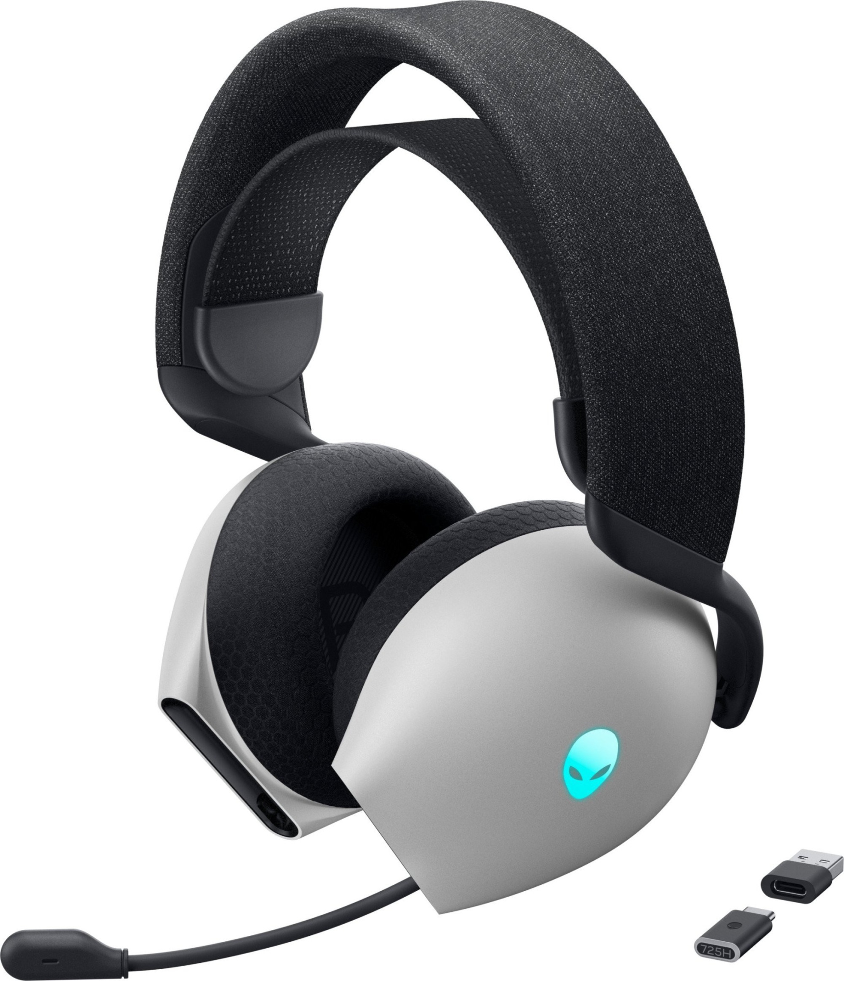 Наушники Alienware Tri-Mode Wireless Gaming Headset AW725H - Lunar Light (545-BBFV)
