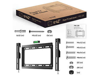 Кронштейн для ТВ ONKRON FME-22cn/B 13"-42" (FME-22cn/B)