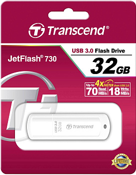 USB Флеш 32GB 3.0 Transcend TS32GJF730 белый (TS32GJF730)