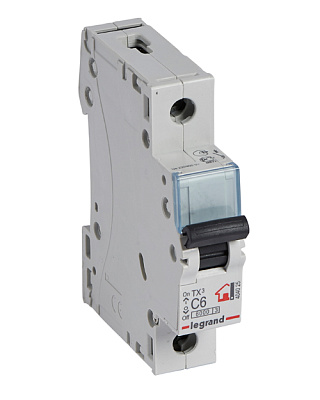 Legrand 404025 Авт.выкл.TX3 C6A 1П 6000 (404025)