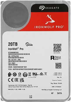 Жесткий диск HDD Seagate Ironwolf pro NAS 3.5'' 20TB (ST20000NT001)