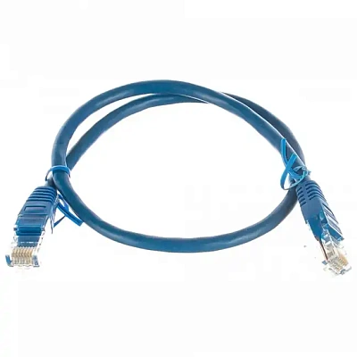 Патч-корд UTP Cablexpert, кат. 6, 0.5м, синий (PP6U-0.5M/B)