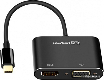 Конвертер Ugreen CM162 USB-C To HDMI+VGA Converter With PD. 50505 (50505)