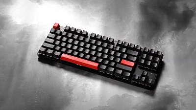 Клавиатура механическая Lemokey  X1 87Key, Keychron Red, черный (Lemokey  X1, Keychron Red)