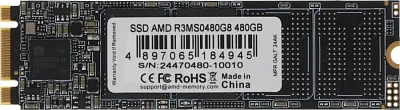 Твердотельный накопитель 512GB SSD AMD RADEON R3 Series M.2 SATA (R3MS0512G8)