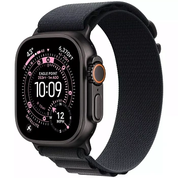 Смарт часы Apple Watch Ultra 3 GPS + Cellular 49mm Black Titanium Case with Black Alpine Loop - Large (MF0X4QR/A)