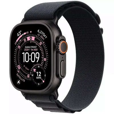 Смарт часы Apple Watch Ultra 3 GPS + Cellular 49mm Black Titanium Case with Black Alpine Loop - Large (MF0X4QR/A)