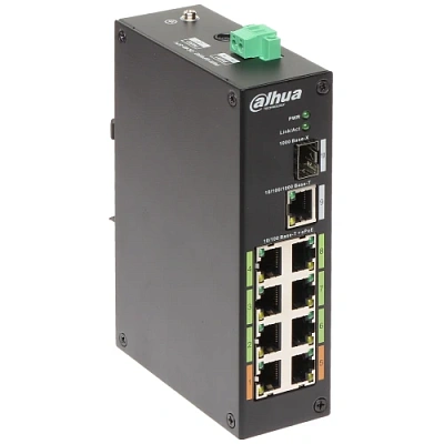 Промышленный Dahua DH-LR2110-8ET-120 8 портовый коммутатор (DH-LR2110-8ET-120)