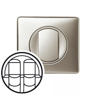 Legrand 068552 Celiane ЛП роз. 2хRJ45 титан (068552)