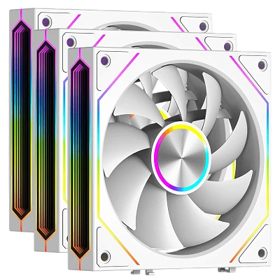 Вентилятор для корпуса PCCooler F3 X120 ARGB WH White (F3 X120 ARGB WH 3IN1)