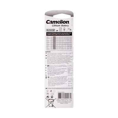 Батарейка CAMELION Lithium CR2025-BP5 5 шт. в блистере (CR2025-BP5)