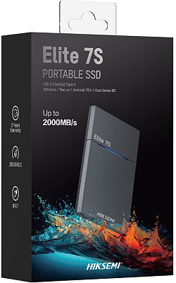 Внешний SSD HIKSEMI Elite 7S 1 TB - Grey (HS-ESSD-ELITE7S 1T)