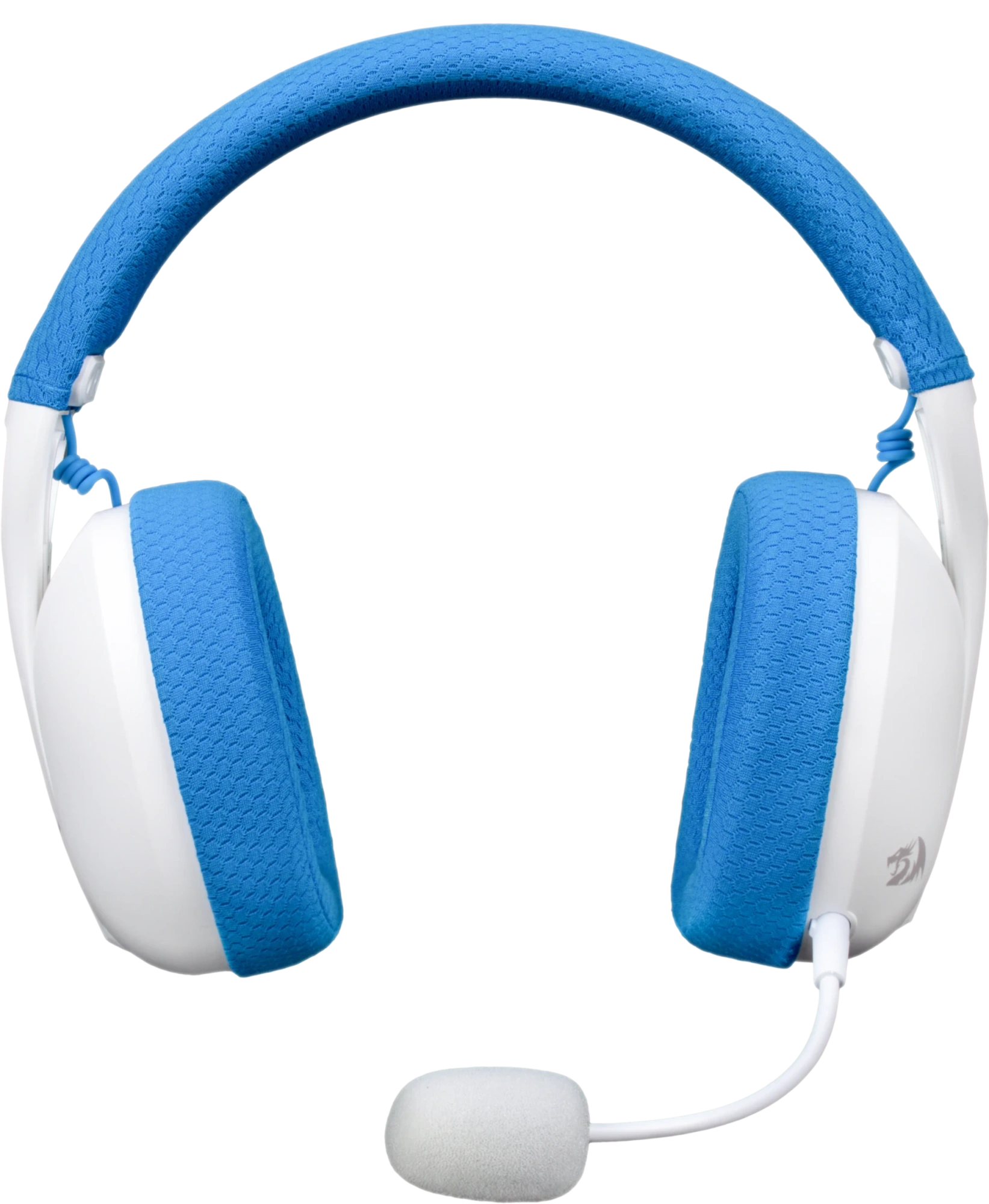 Наушники-гарнитура игровые беспроводные Redragon Ire Pro белый+синий (71539)