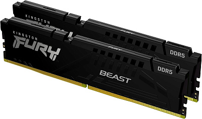 Оперативная память DIMM Kingston Fury Beast DDR5 128 GB kit (2x64GB) 5600MHz (KF556C40BBK2-128)